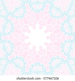 Abstract white background with light openwork pattern vector