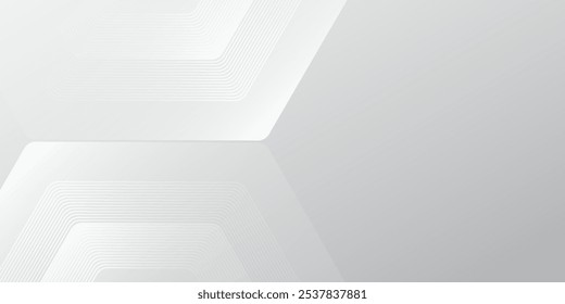 Abstract white background light pale vector background artistic dynamic hexagon decoration simple art modern