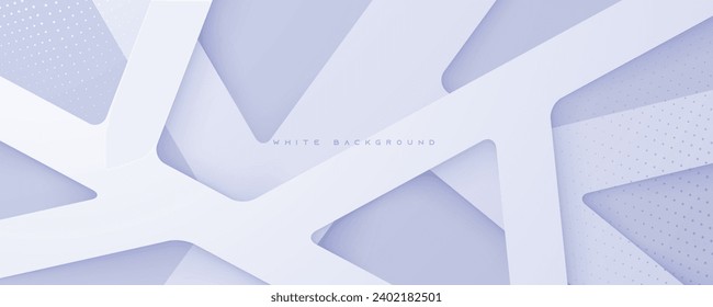 Abstract white background. Line overlapping layers abstract design vector.
