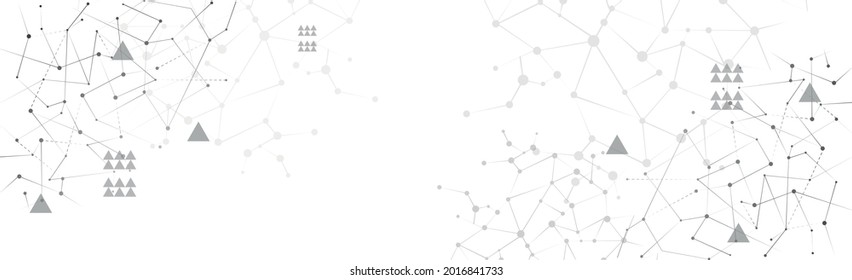 Resumen de fondo blanco con líneas y círculos - Ilustración vectorial