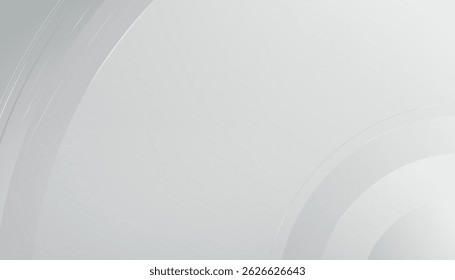 Abstract white Background with lines curve, Vector illustration