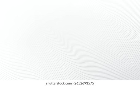 Fondo blanco Abstractas con la curva de las líneas, Ilustración vectorial