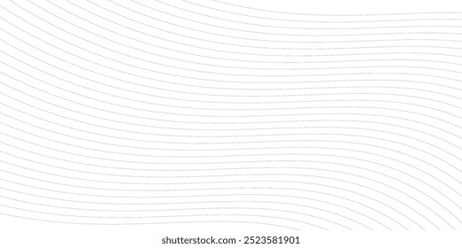 Abstractas fondo blanco de líneas. Elemento de diseño de dibujo de línea ondulada arte abstracto