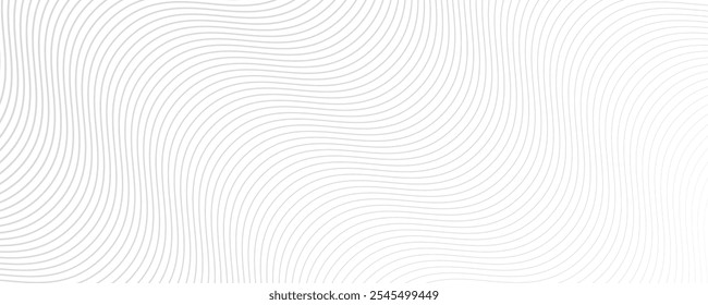 Abstract white background from lines. Wavy line drawing . Design element. Vector eps 10