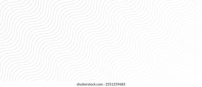 Abstract white background from lines. Wavy line drawing