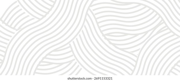 Fundo branco abstrato de linhas. Desenho de linha ondulado

