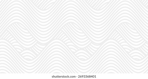 Abstract white background from lines. Wavy line drawing.eps 10