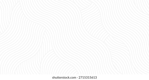 Abstractas fondo blanco de líneas. Dibujo de línea ondulada