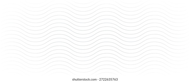 Abstractas fondo blanco de líneas. Dibujo de línea ondulada