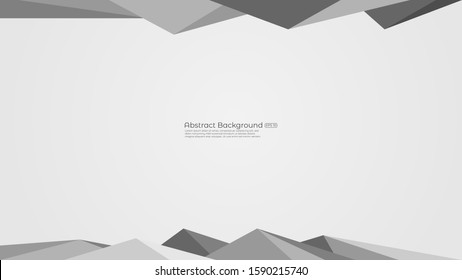 Abstract white background low polygonal or texture with geometric shapes trendy modern and minimalist for cover design, wallpaper. Creative geometric simple design. EPS 10 vector.