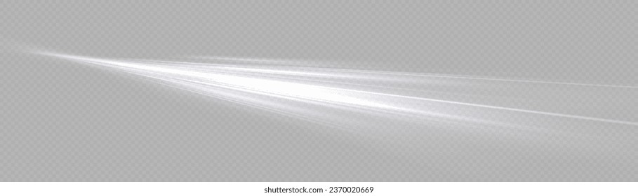 Abstract white background of luminous lines. Neon lines. Laser rays. Abstract blue light lines on dark background. Futuristic technology style. Vector illustration road.