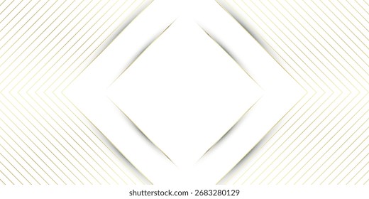 Abstract white background with luxurious and modern golden strokes. Minimalist graphic element for posters, covers, banners, flyers, brochures, and presentations. VOL. 2
