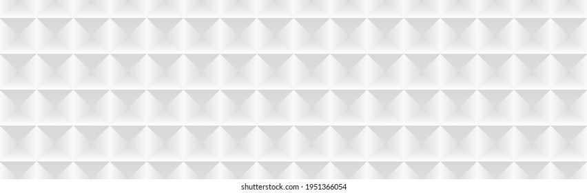 Abstract white background with many identical rhombuses - Vector illustration