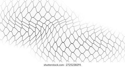 Abstractas fondo blanco con textura de malla para redes de pesca. Patrón de redes negras blancas sin costuras para ropa deportiva o portería de fútbol, red de voleibol, aro de baloncesto, hockey, atletismo. Edición del deporte
