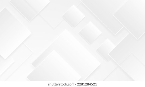 Resumen de fondo blanco. Diseño abstracto de fondo geométrico mínimo de luz blanca.
