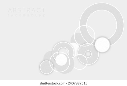 Abstract white background. Minimal geometric white light background abstract design.