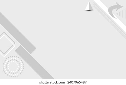 Resumen de fondo blanco. Diseño abstracto de fondo geométrico mínimo de luz blanca.