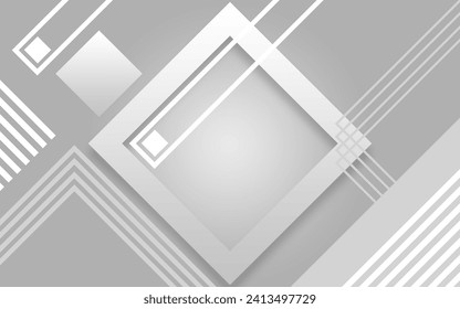 Abstract white background. Minimal geometric white light background abstract design.