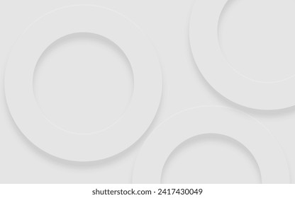 Abstract white background. Minimal geometric white light background abstract design.