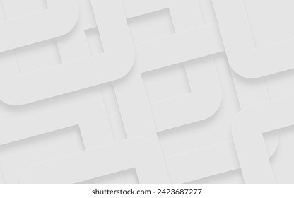 Abstract white background. Minimal geometric white light background abstract design.