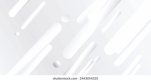 Abstract white background. Minimal geometric white light background abstract design.