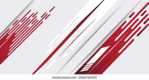 Abstract white background. Minimal geometric white and red light background abstract design.