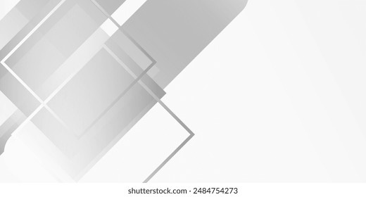 Abstract white background. Minimal geometric white light background abstract design. vector abstract background white banner