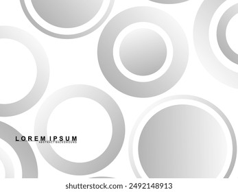 Abstract white background. Minimal geometric gray gradient white light background abstract design. Gray gradient pattern white background.
