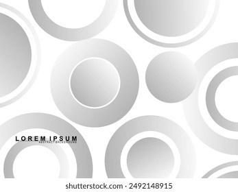 Abstract white background. Minimal geometric gray gradient white light background abstract design. Gray gradient pattern white background.
