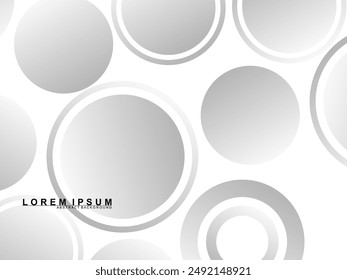Abstract white background. Minimal geometric gray gradient white light background abstract design. Gray gradient pattern white background.