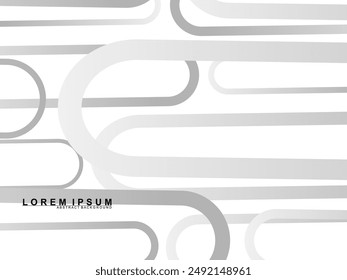Abstract white background. Minimal geometric gray gradient white light background abstract design. Gray gradient pattern white background.