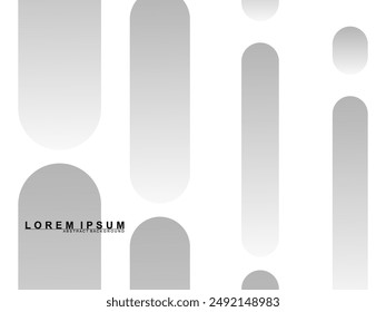 Abstract white background. Minimal geometric gray gradient white light background abstract design. Gray gradient pattern white background.