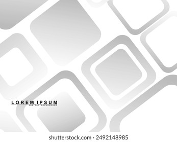 Fondo blanco Abstractas. Diseño abstracto del fondo blanco de la luz del gradiente gris geométrico mínimo. Fondo blanco de patrón de degradado gris.