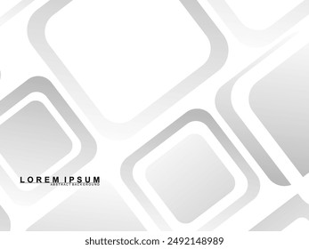 Abstract white background. Minimal geometric gray gradient white light background abstract design. Gray gradient pattern white background.