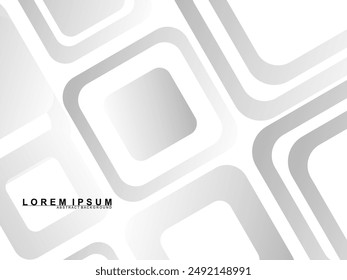 Abstract white background. Minimal geometric gray gradient white light background abstract design. Gray gradient pattern white background.