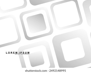 Abstrakter weißer Hintergrund. Minimales geometrisches graues Gradienten-weißes Licht-Hintergrund-abstraktes Design. Graues Farbverlaufsmuster, weißer Hintergrund.