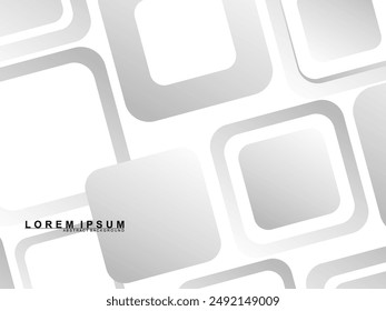 Fondo blanco Abstractas. Diseño abstracto del fondo blanco de la luz del gradiente gris geométrico mínimo. Fondo blanco de patrón de degradado gris.