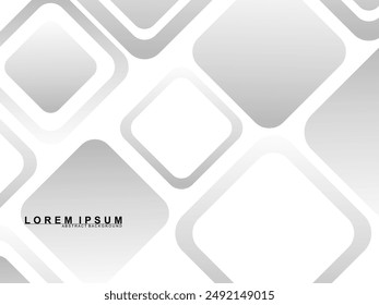 Abstract white background. Minimal geometric gray gradient white light background abstract design. Gray gradient pattern white background.