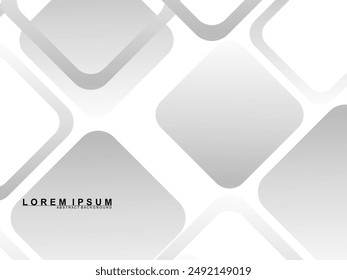 Abstract white background. Minimal geometric gray gradient white light background abstract design. Gray gradient pattern white background.