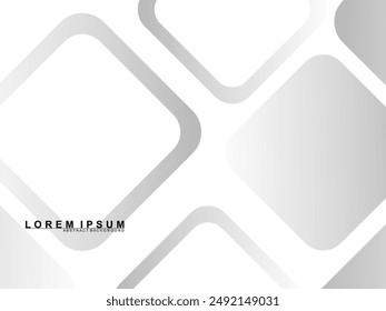 Abstract white background. Minimal geometric gray gradient white light background abstract design. Gray gradient pattern white background.