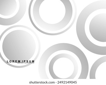 Abstract white background. Minimal geometric gray gradient white light background abstract design. Gray gradient pattern white background.