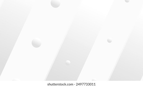  Abstract white background. Minimal geometric white light background with geometric round shape modern design. Vector illustration