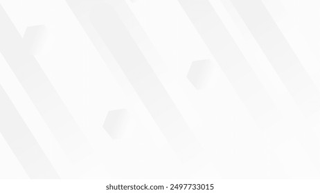  Abstractas fondo blanco. Fondo de luz blanca geométrica mínima con diseño moderno de forma redonda geométrica. Ilustración vectorial