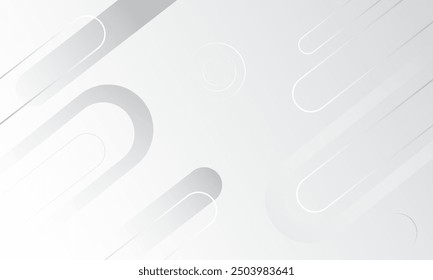 Abstract white background. Minimal geometric white light background abstract design. Vector ilustration