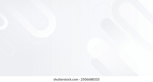 Abstract white background. Minimal geometric white light background abstract design.