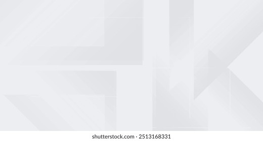 Abstract white background. Minimal geometric white light background abstract design.