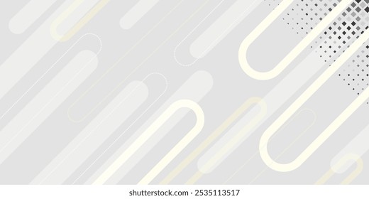 Abstract white background. Minimal geometric white light background abstract design. for banner, wallpaper, cover. Vector illustration