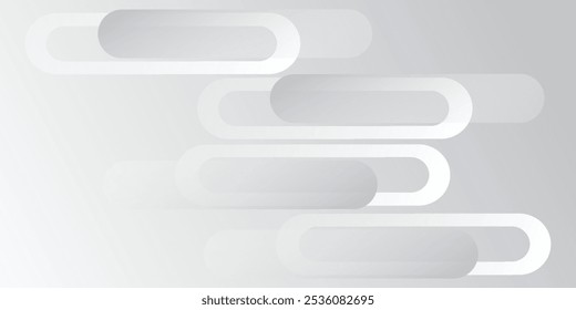 Abstrakter weißer Hintergrund. Minimale geometrische weißes Licht Hintergrund abstraktes Design. Vektor
