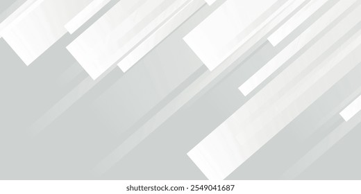 Fundo branco abstrato. Projeto abstrato de fundo de luz branca geométrica mínima. ilustração vetorial