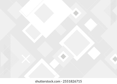 Fundo branco abstrato. Projeto abstrato de fundo de luz branca geométrica mínima.